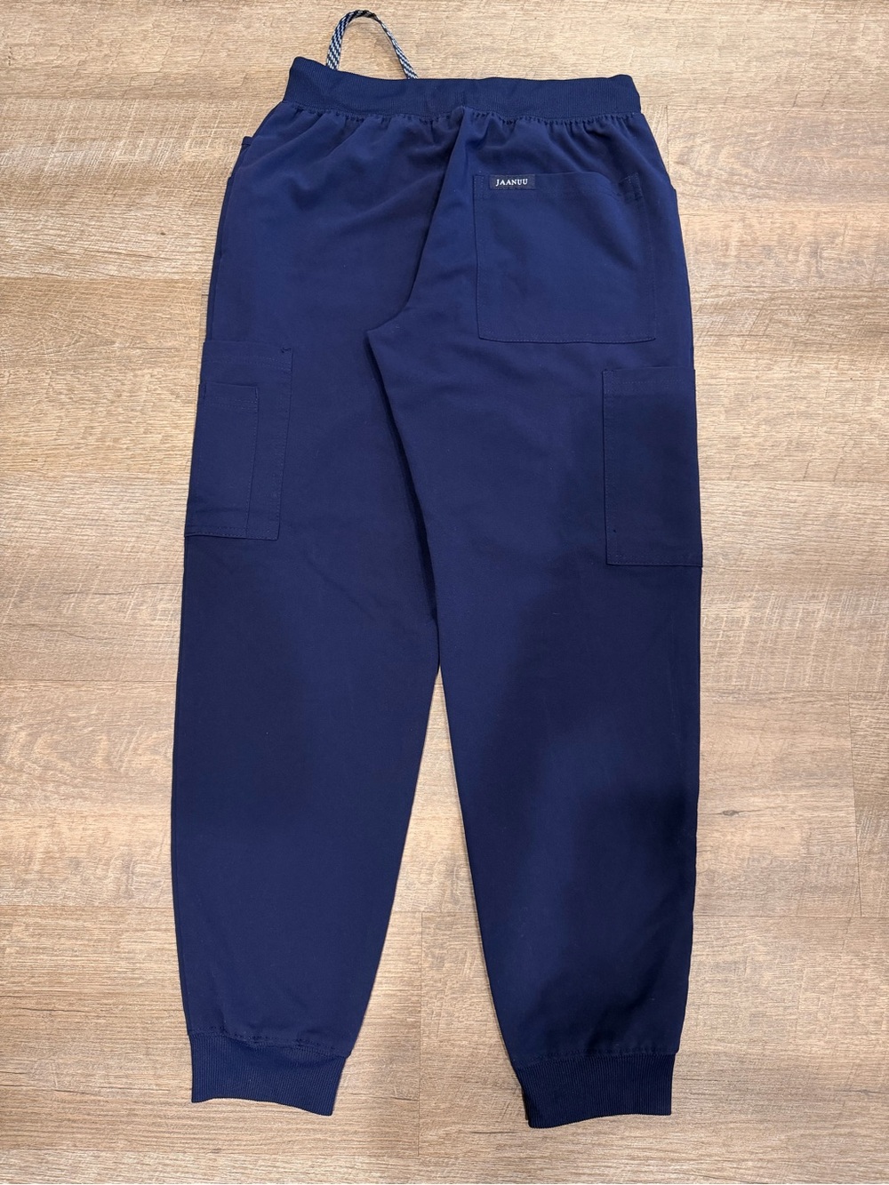 Jaanuu Navy Scrub Set XS Top XXS XS Jogger Pants Stretch Nurse Medical Uniform - Picture 2 of 11